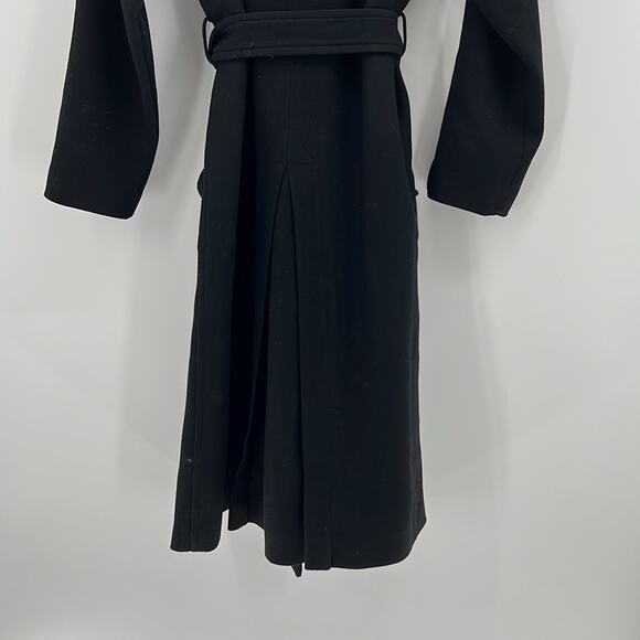 Madewell Women's Double-Breasted Wool Trench Coat - Black - XXS - NWT - Picture 7 of 8